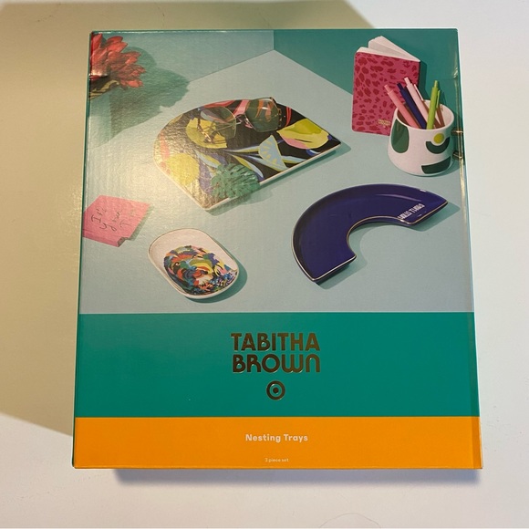 Tabitha Brown 3 piece dining/snack set, NIP, see pictures for measurements, Cute - Picture 8 of 10